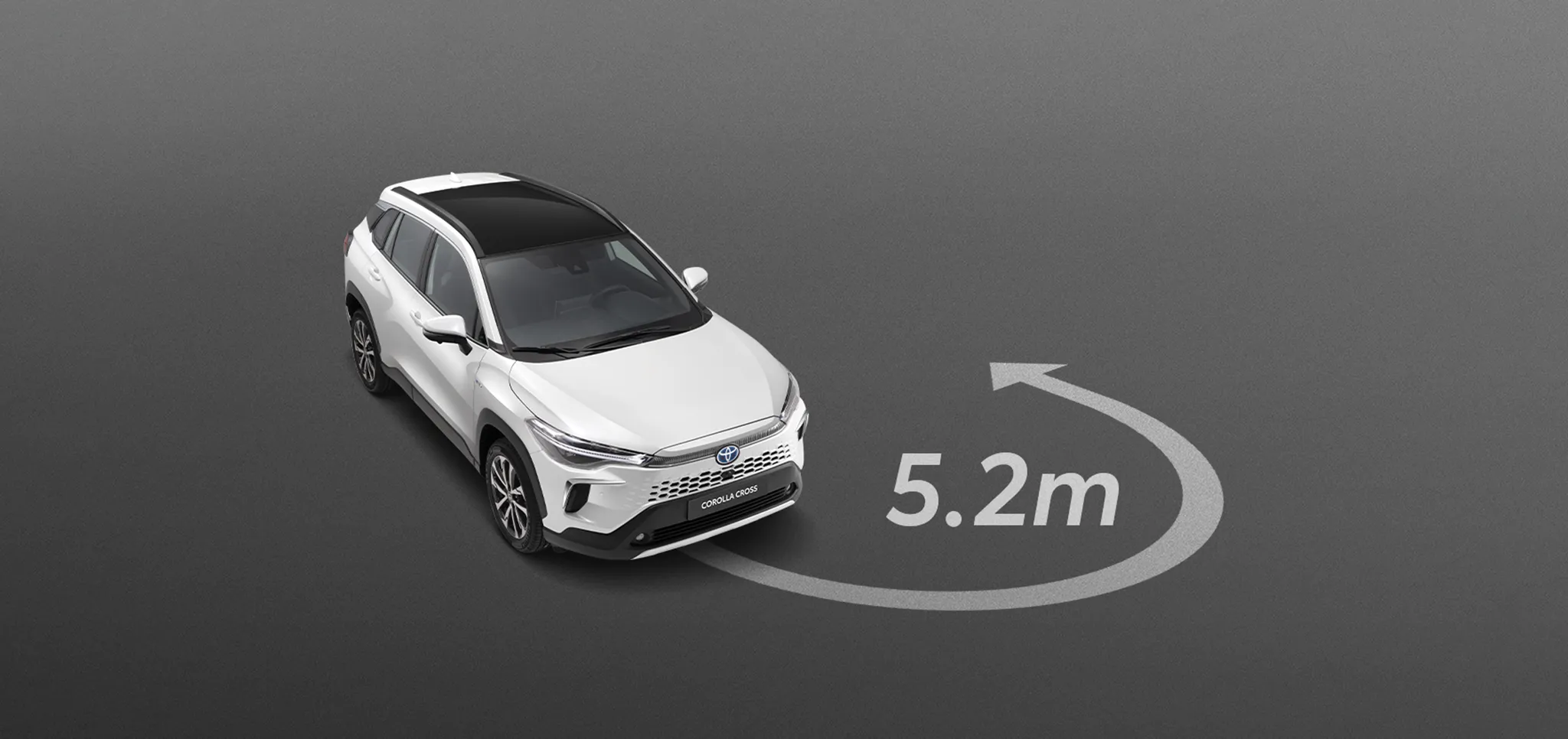 Toyota Corolla Cross 2026 - vận hành - Bán kính vòng quay tối thiểu