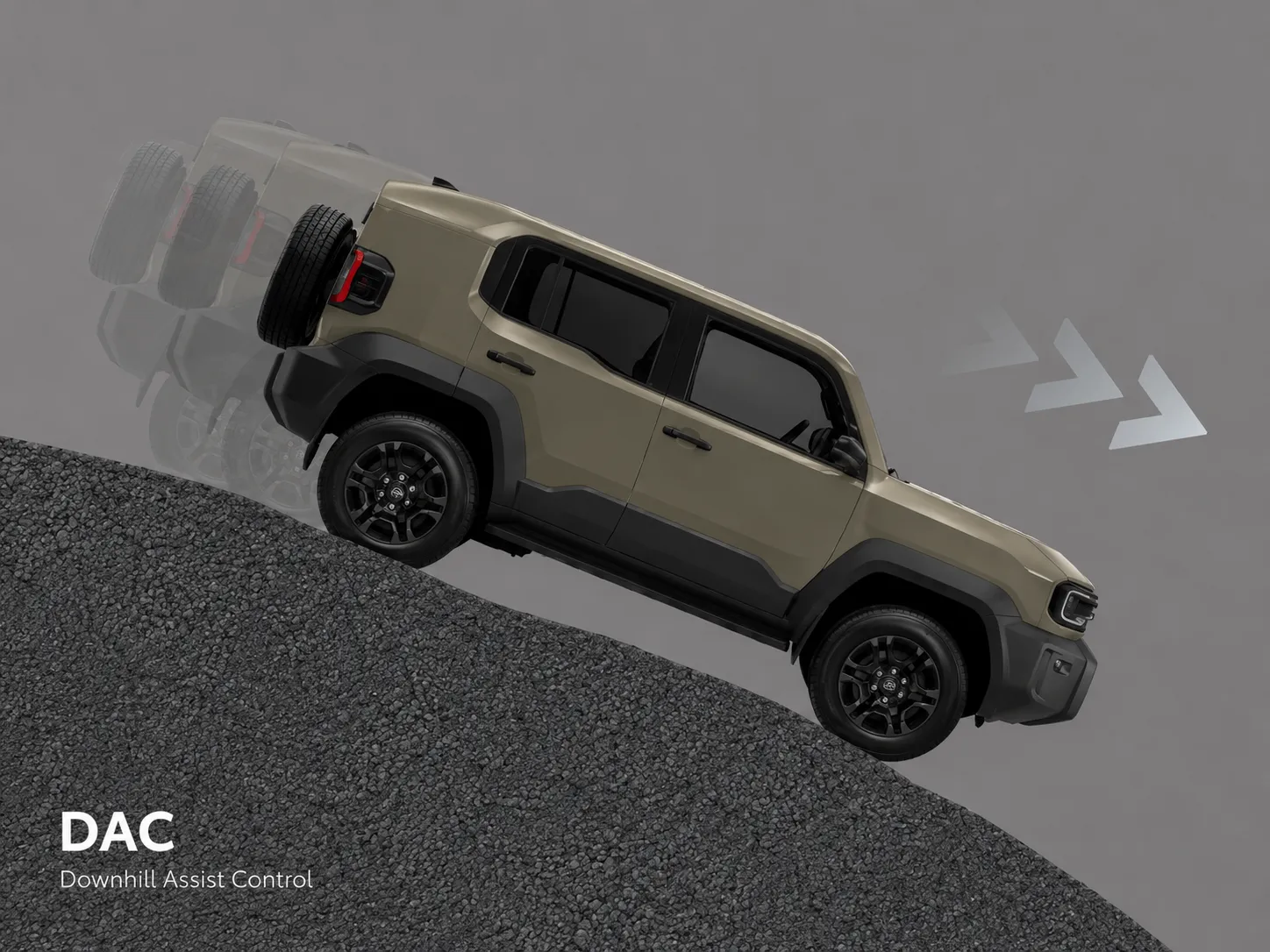 Land Cruiser FJ - an toàn - Hệ thống hỗ trợ đổ đèo (DAC)