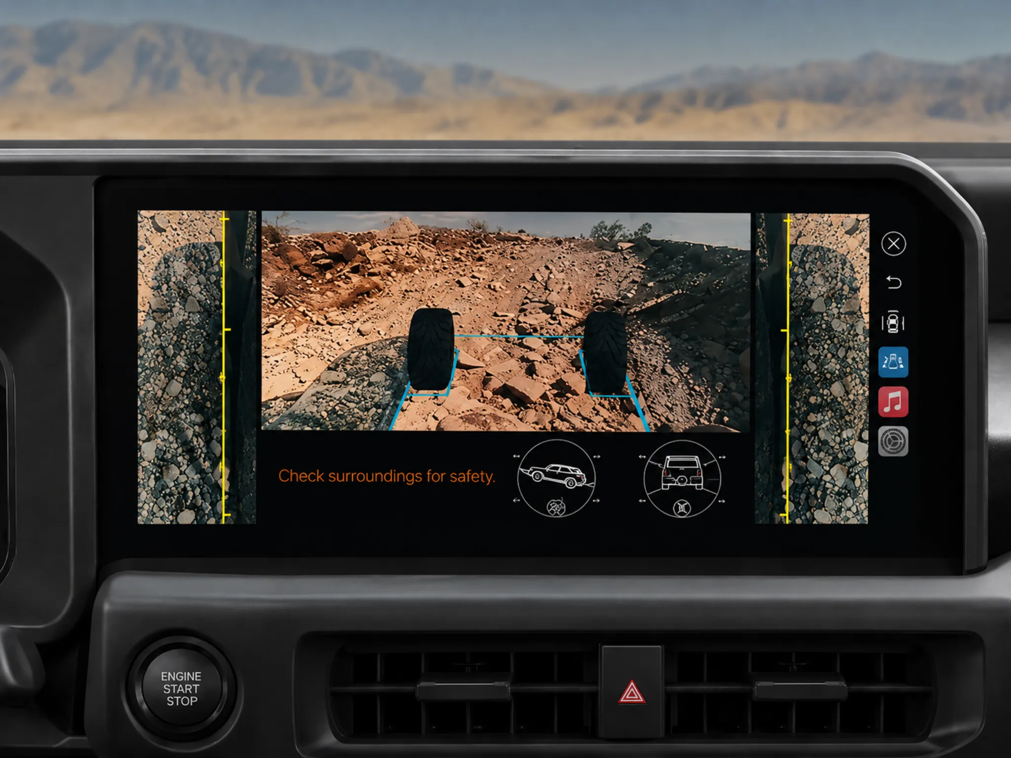 Land Cruiser FJ - an toàn - Camera toàn cảnh 360